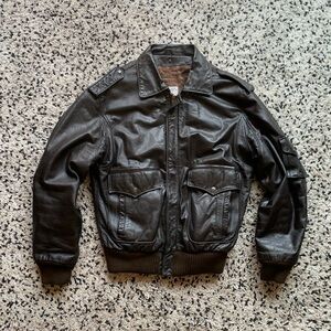 Vintage Black Leather Jacket